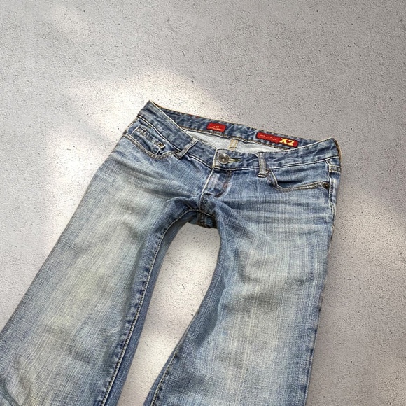 !! SOLD DO NOT BUY !! X2 Quality Denim Low Rise Bootcut Jeans - Picture 3 of 6